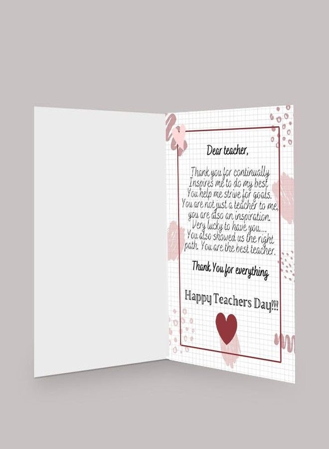 PICKKART The World's Best Teacher Card - Teacher Appreciation Gift (Pink) - Image 2